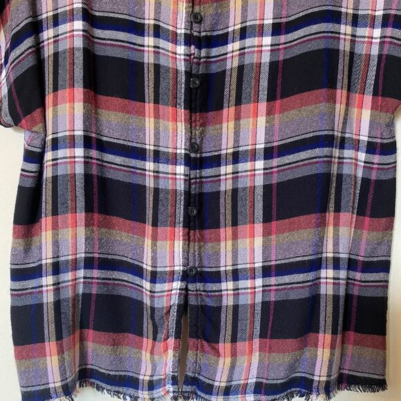 Anthropologie Cloth & Stone Mallory Plaid Blouse (Size: S) EUC - Picture 11 of 12